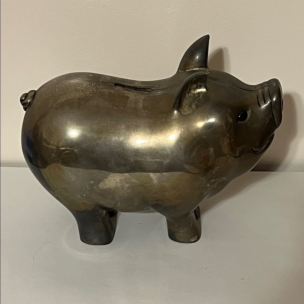 Godinger Silver Art Vintage Big Piggy Bank